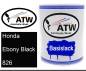 Preview: Honda, Ebony Black, 826: 1L Lackdose, von ATW Autoteile West.